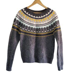 Gap Pullover Crew Neck  Sweater with 20% wool and Mohair. Size S